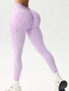 ZASUWA Female Leopard Print Backless Deep V Back Leggings