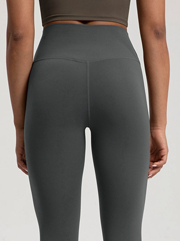 Gefütterte High-Rise Leggings mit elastischem Bund