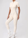 ZASUWA Female Sexy Backless Zipper Scrunch Bum Jumpsuit