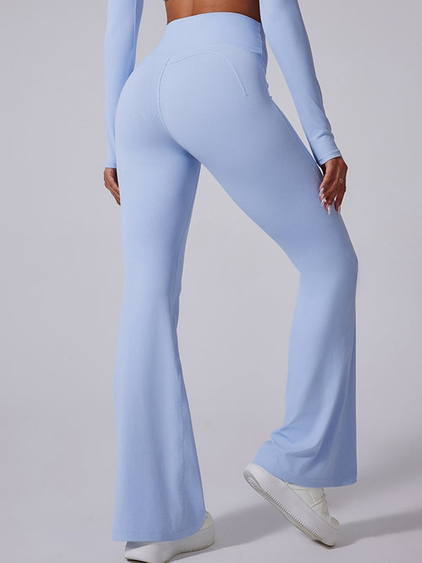 Flare High-rise Hip-lift Yoga Leggings