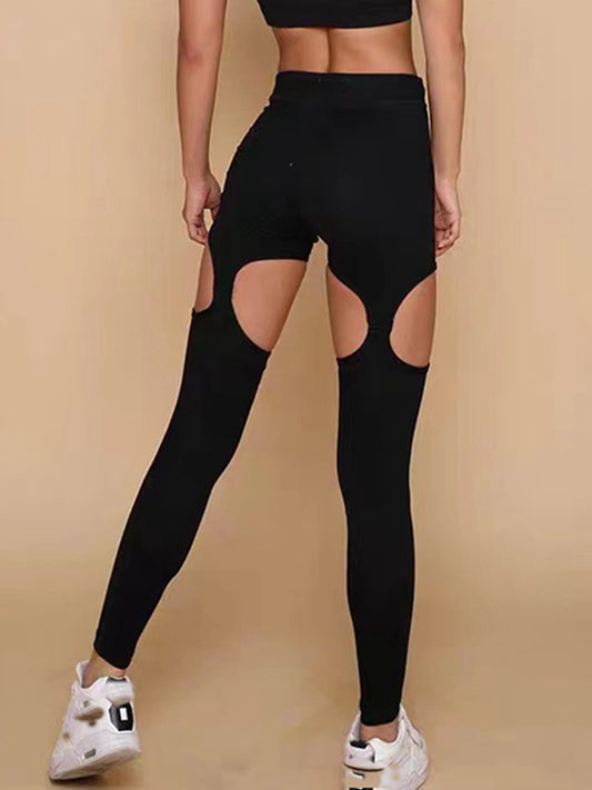 Unique Cutout High-rise Leggings