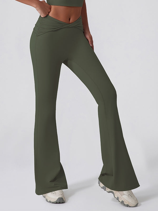 Twist Flare Hip-lift Leggings