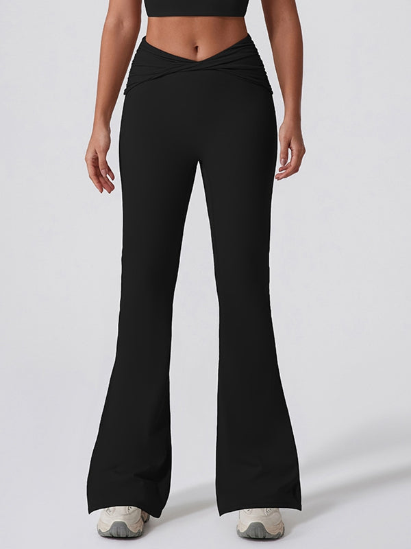 Twist Flare Hip-lift Leggings