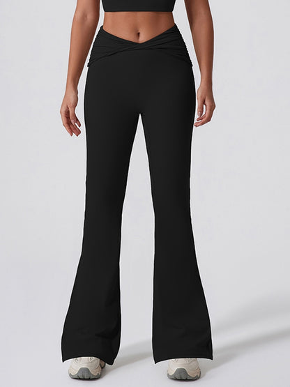 Twist Flare Hip-lift Leggings