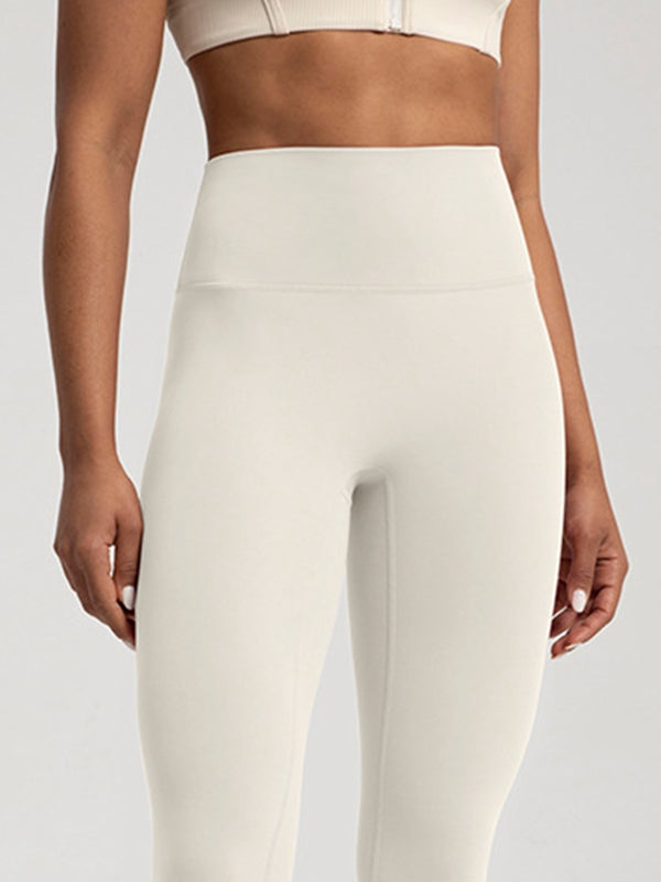Gefütterte High-Rise Leggings mit elastischem Bund
