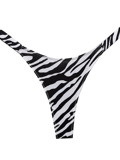 Animal Print T-back Underwear