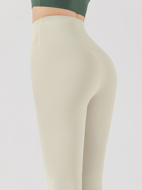 Gefütterte High-Rise Leggings mit elastischem Bund