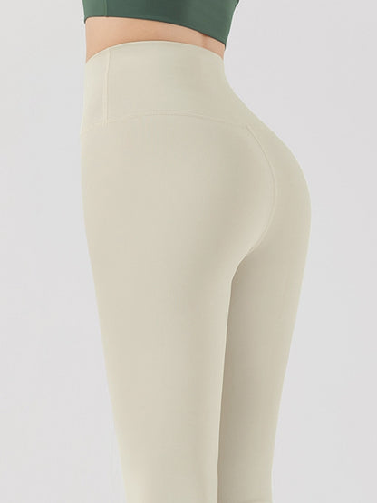 Gefütterte High-Rise Leggings mit elastischem Bund