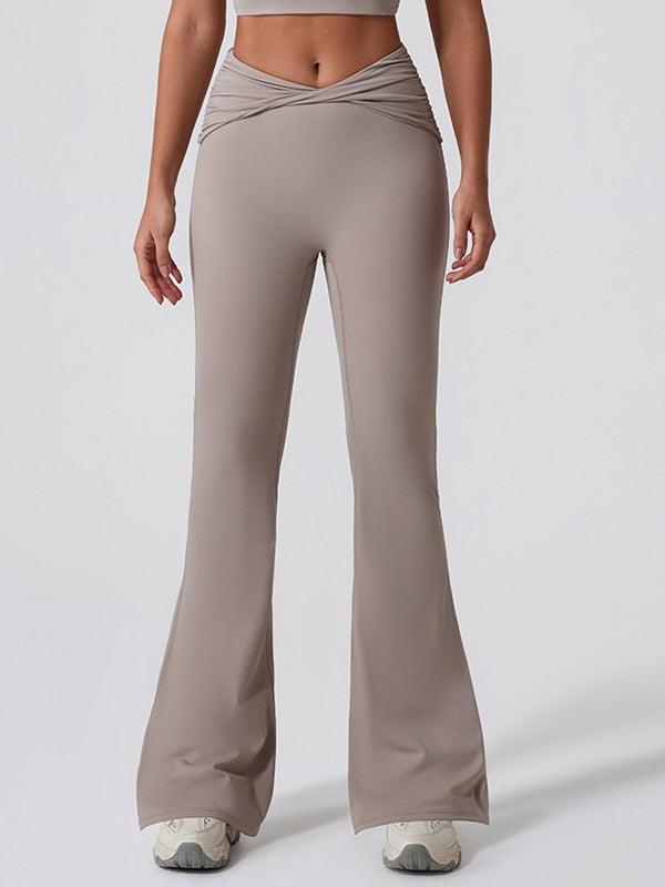 Twist Flare Hip-lift Leggings