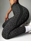 ZASUWA Female Leopard Print Backless Deep V Back Leggings