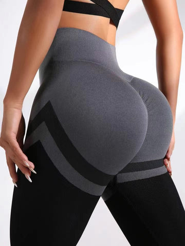 Contrast Color Scrunch Bum Leggings