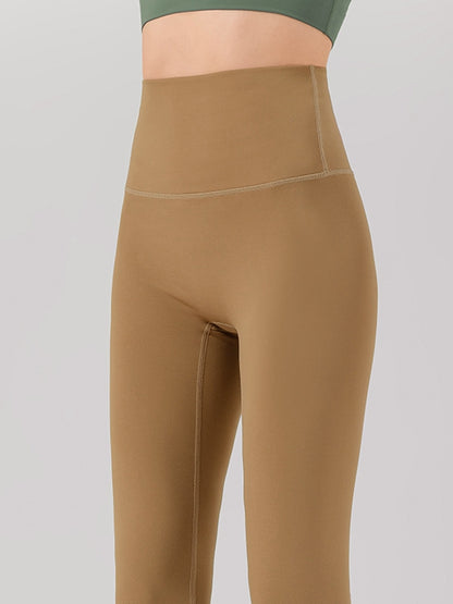 Gefütterte High-Rise Leggings mit elastischem Bund