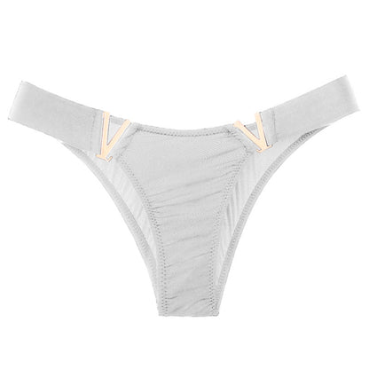V Letter Solid Color Underwear