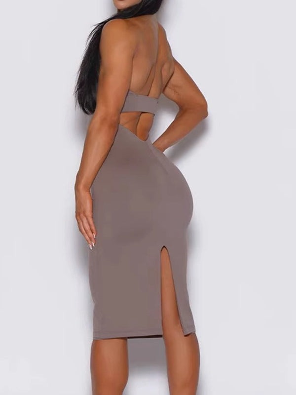 Backless Split Dress