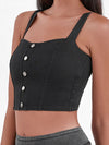 ZASUWA Female Denim Button Tank