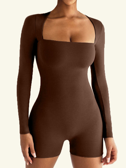 Eckiger Kragen Kurzer Jumpsuit X ANECHKAANNN ⭐