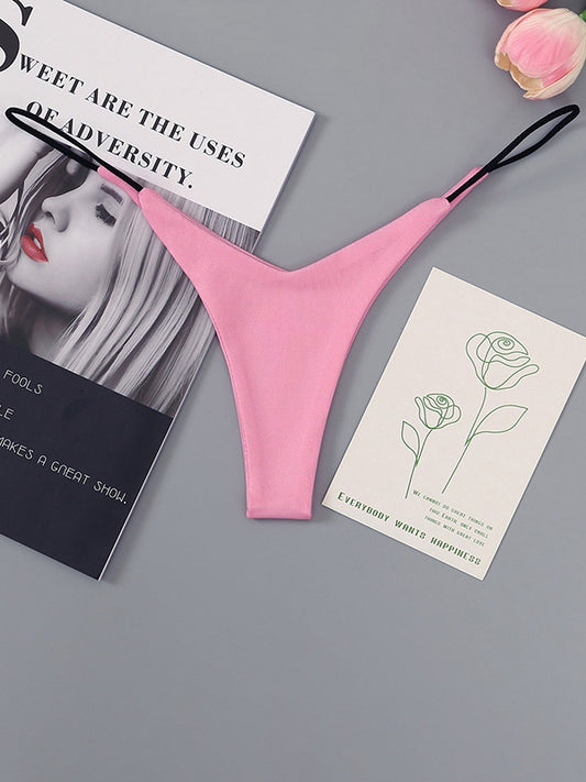 ZASUWA Female Solid Color T-back Panties