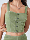 ZASUWA Female Denim Button Tank