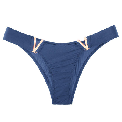 V Letter Solid Color Underwear