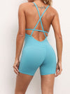 Breathable Cross Back Romper
