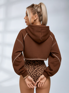 Leopard Bodysuit & Cropped Hooded Shrug 2 Piece Set