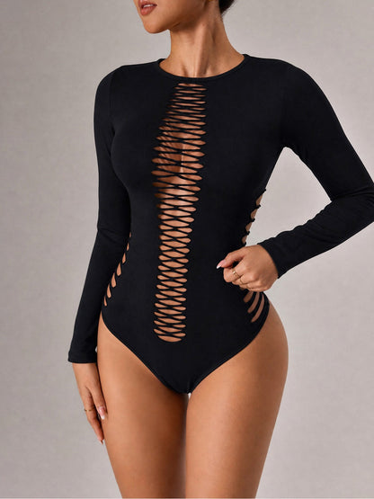 Long Sleeve Cut-Out Bodysuit