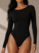 Long Sleeve Deep Scoop Back Bodysuit