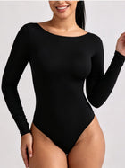Long Sleeve Deep Scoop Back Bodysuit