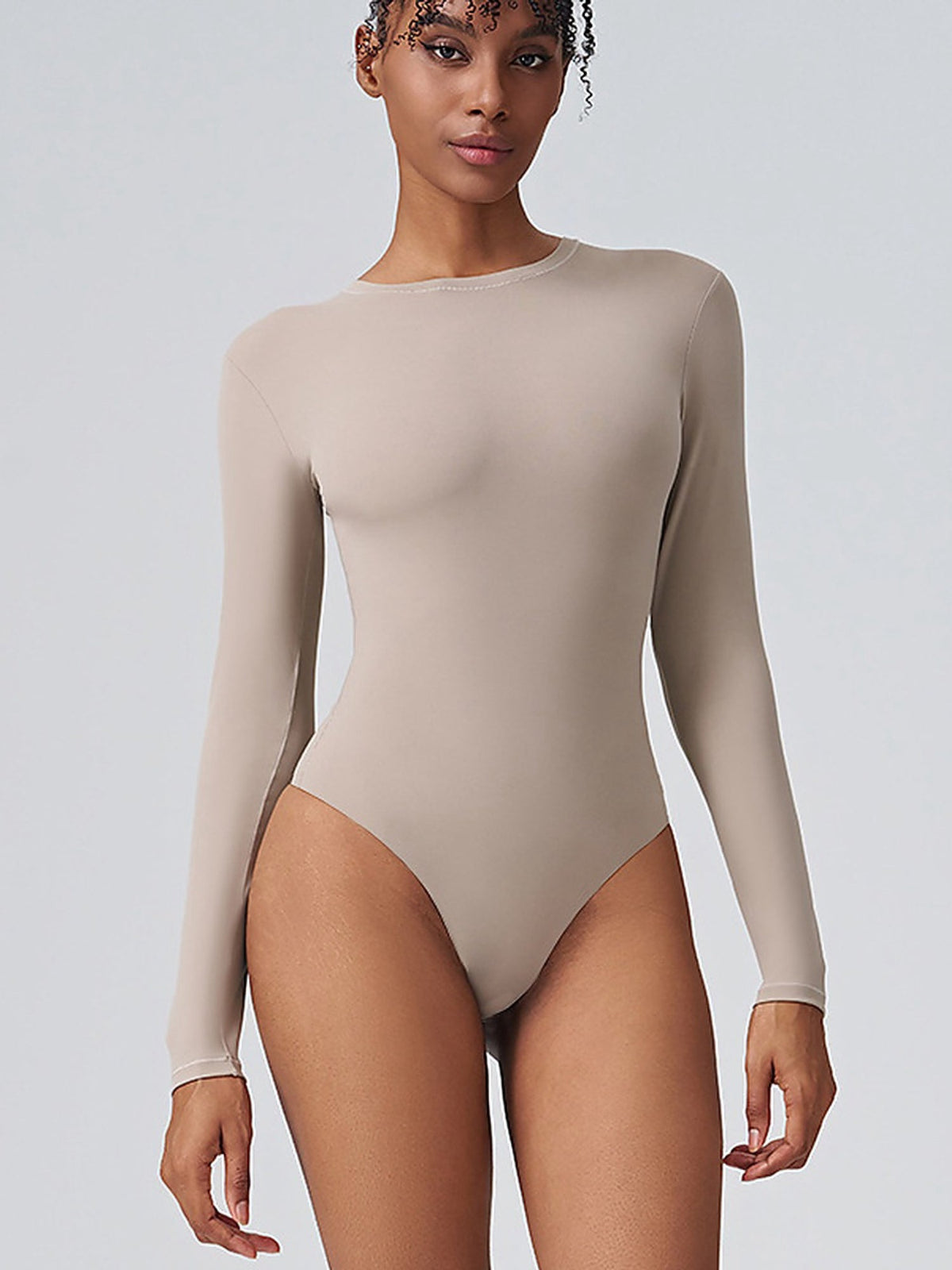Sculpting Long Sleeve Crew Neck Bodysuit