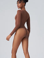 Sculpting Long Sleeve Crew Neck Bodysuit
