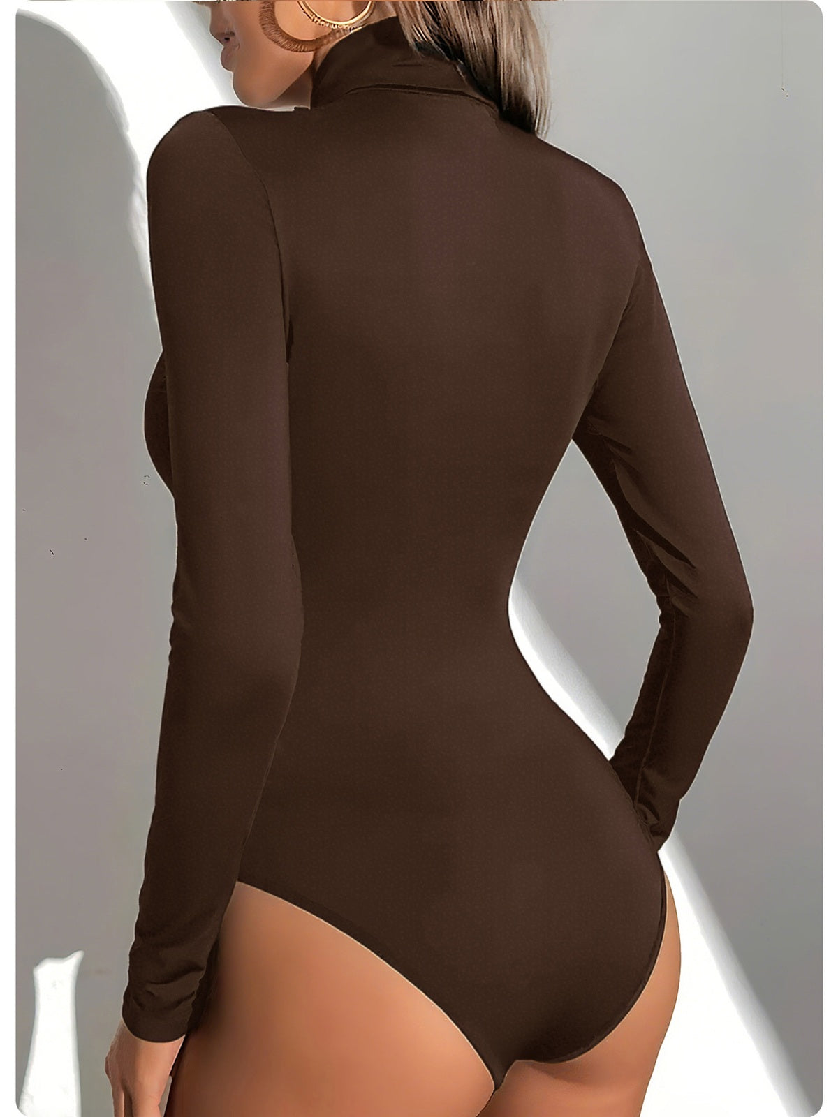 Sleek Turtleneck Long Sleeve Bodysuit