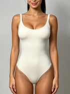 Fitted Scoop Neck Camisole Bodysuit