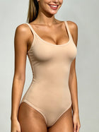 Fitted Scoop Neck Camisole Bodysuit