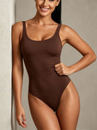 Fitted Scoop Neck Camisole Bodysuit