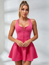 Half-Zip Racerback Tennis Dress