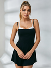 Layered Open-Back Tennis Dress