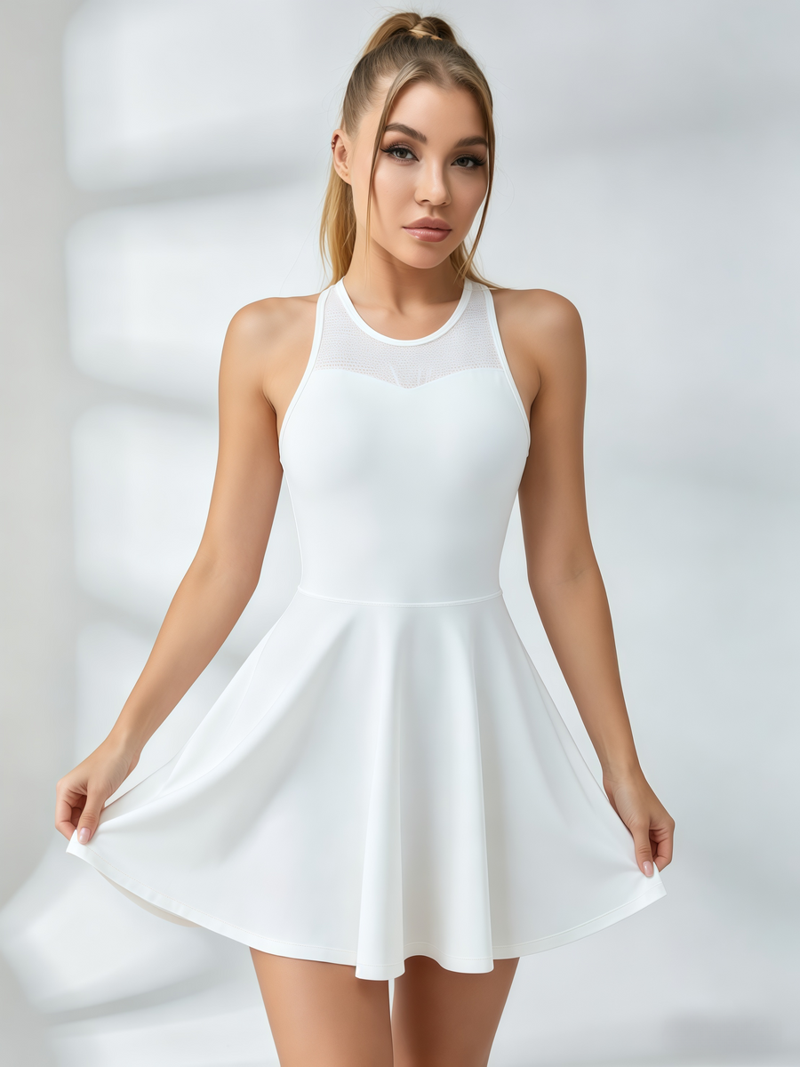 Mesh Racerback Tennis Dress