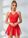 Collar Racerback Tennis Dress