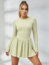Half-Zip Long-Sleeve Tennis Dress
