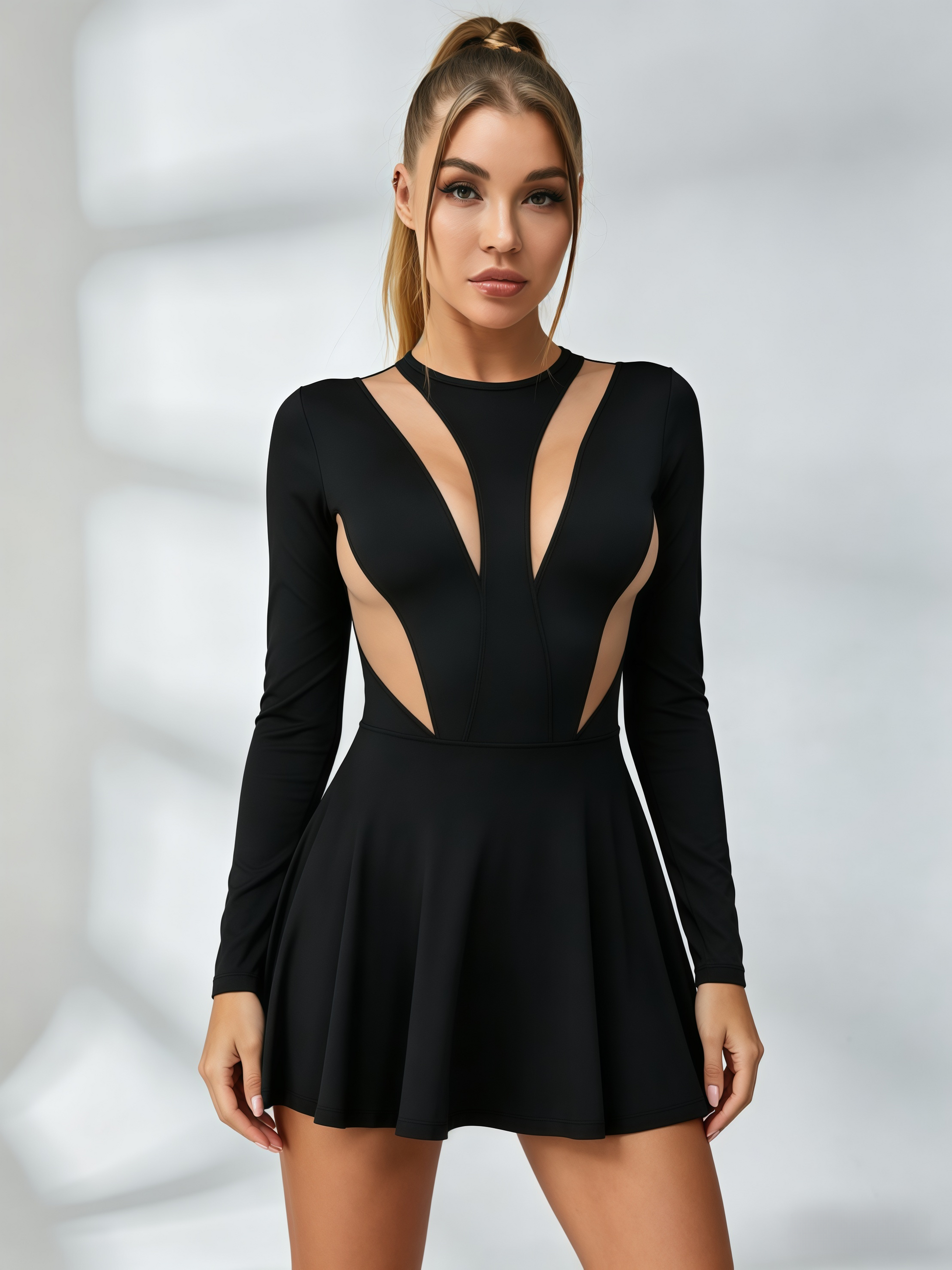 Sexy Mesh Tennis Dress