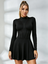 Corset-Style Long-Sleeve Tennis Dress