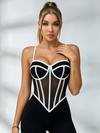 Sculpting Sheer Mesh Jumpsuit