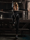 Sweetheart Neckline Long Sleeve Yoga Jumpsuit