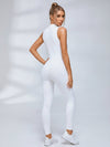 Stretchy See‑Through Side Panel Jumpsuit