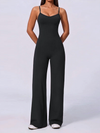 Crisscross Back Cami Wide Leg Jumpsuit