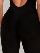 Short Sleeve Open Back Workout Jumpsuit