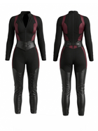 Color Block Zipper Long Sleeve Jumpsuit