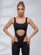 Cutout Back Yoga Jumpsuit
