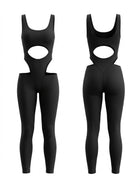 Cutout Back Yoga Jumpsuit