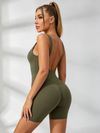 Hollow Out U Back High-Support Scrunch Bum Romper